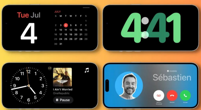 平潭苹果手机维修分享iOS17横屏充电待机显示有什么好处 