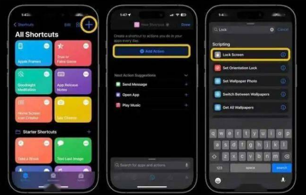 平潭苹果14锁屏维修店分享iPhone14升级iOS16.4后如何创建锁屏快捷方式 